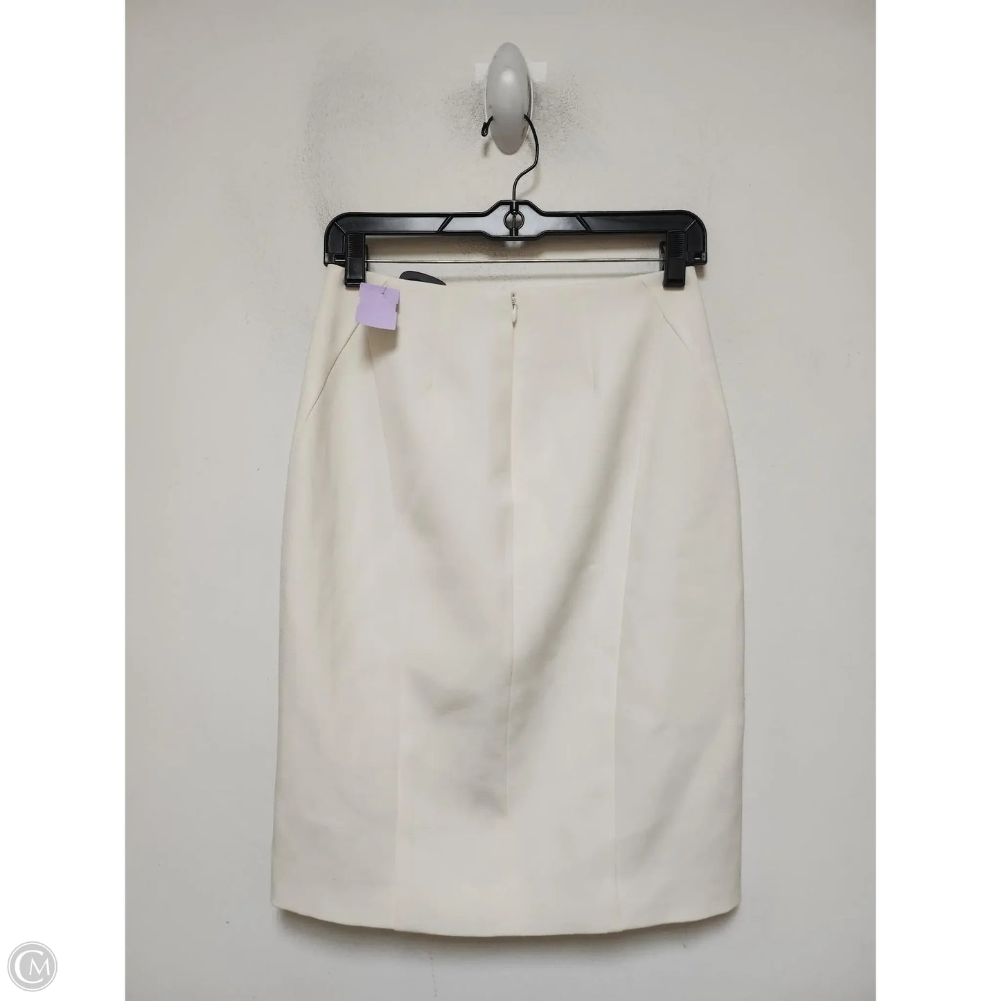 Skirt Midi By White House Black Market In Cream, Size: 0