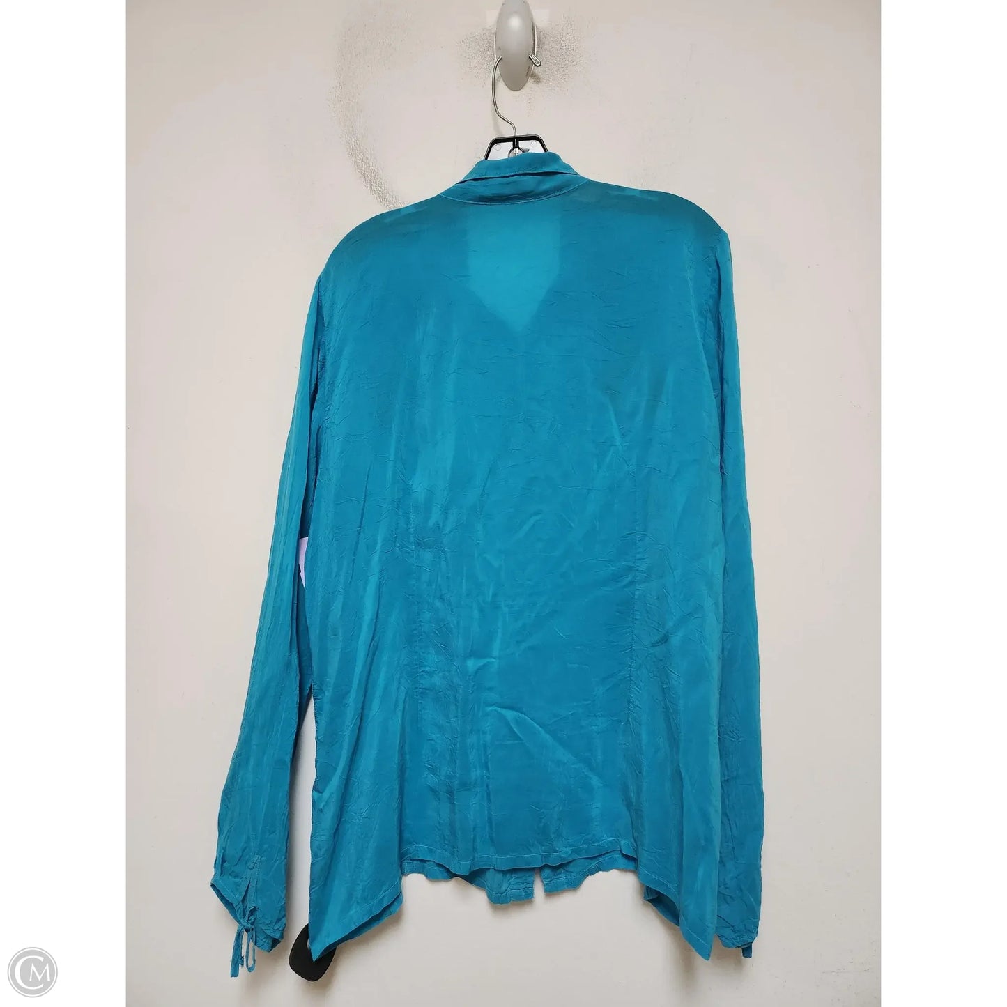 Top Long Sleeve By Johnny Was In Teal, Size: Xl