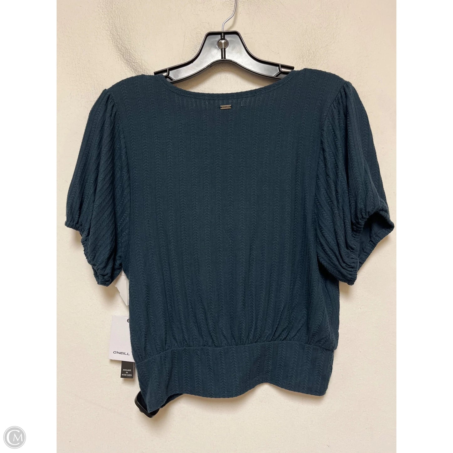 Top Short Sleeve By Oneill In Teal, Size: L
