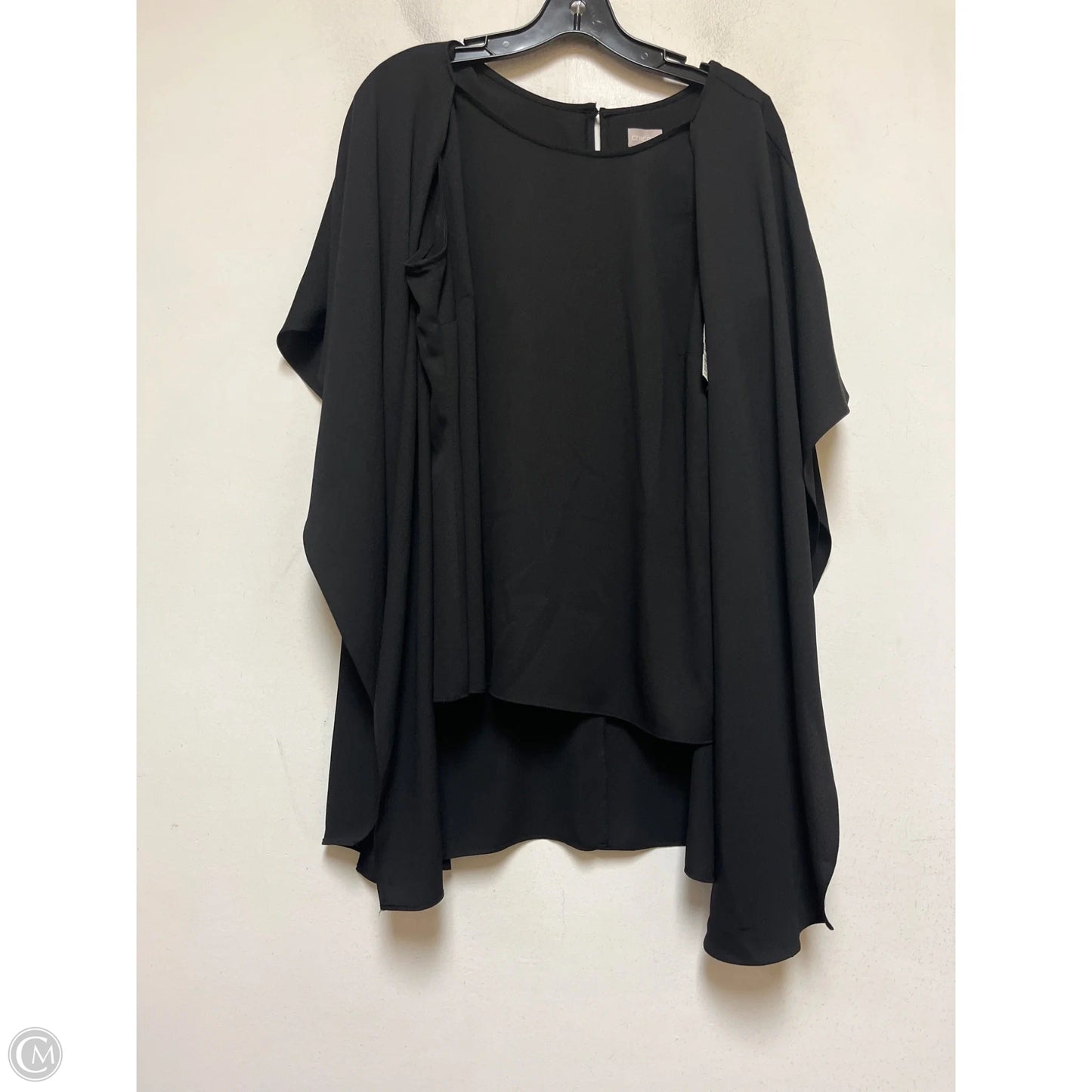 Top Short Sleeve By Chicos In Black, Size: M