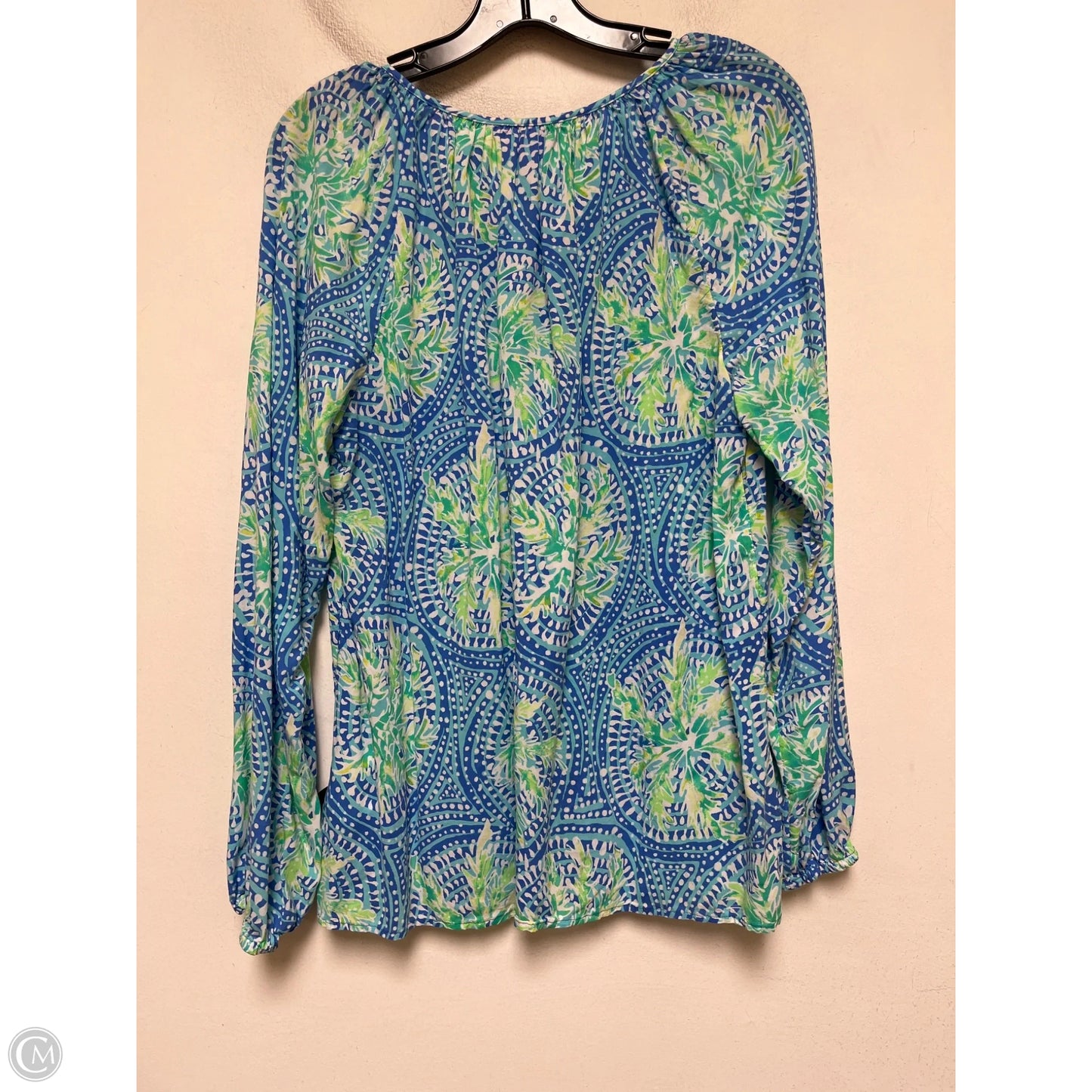 Top Long Sleeve Designer By Lilly Pulitzer In Multi-colored, Size: L