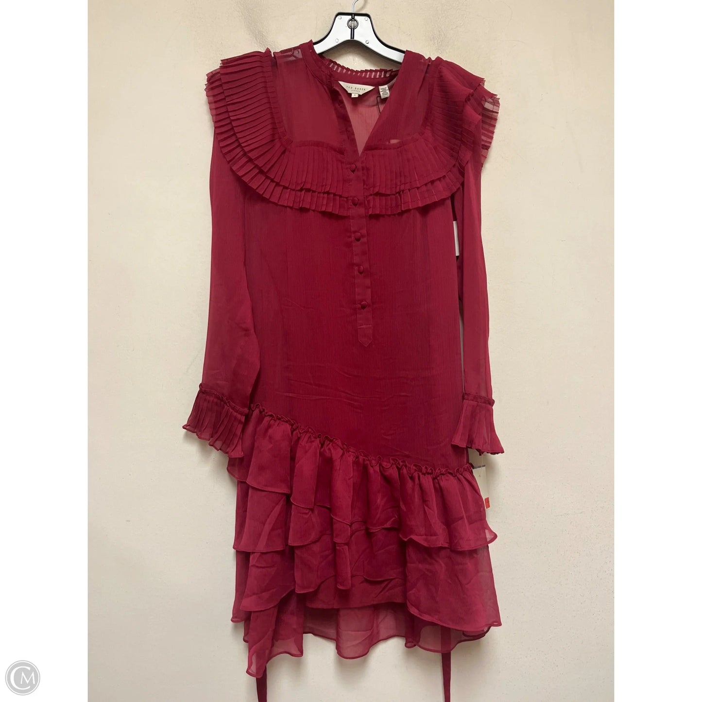 Dress Party Short By Ted Baker In Maroon, Size: S