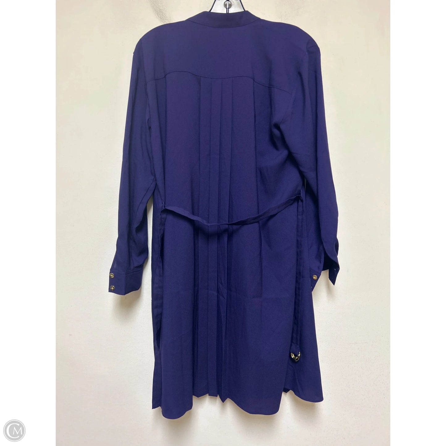 Dress Casual Midi By Ann Taylor In Purple, Size: M