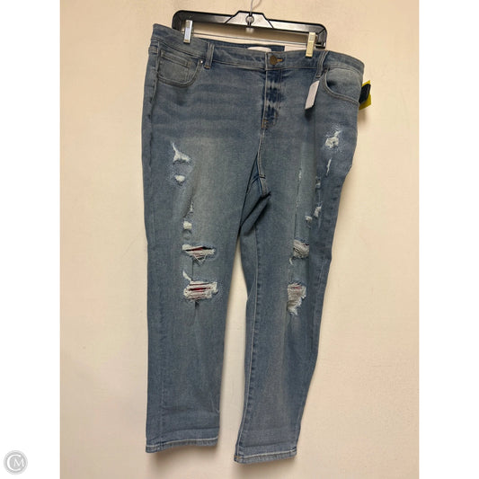 Jeans Boyfriend By Lane Bryant In Blue Denim, Size: 18