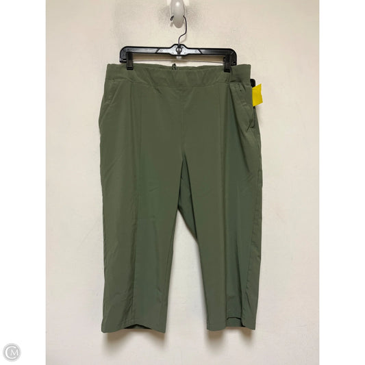 Athletic Capris By Columbia In Green, Size: L