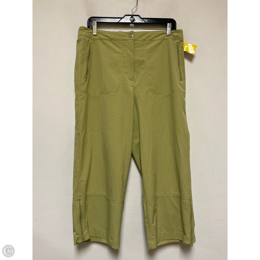 Athletic Capris By Zenergy By Chicos In Green, Size: L