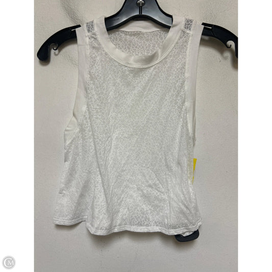 Athletic Tank Top By Lululemon In White, Size: Xs