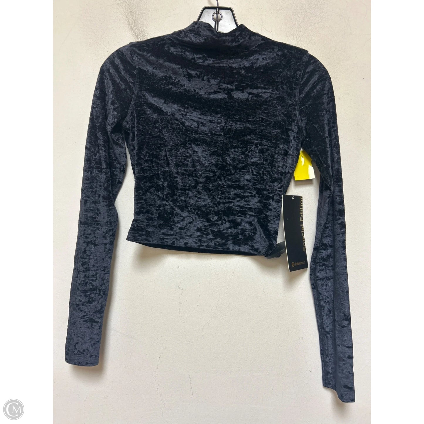 Athletic Top Long Sleeve Crewneck By Lululemon In Black, Size: Xs