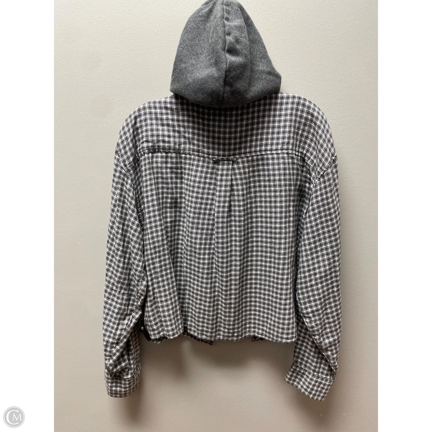 Jacket Shirt By American Eagle In Animal Print, Size: L