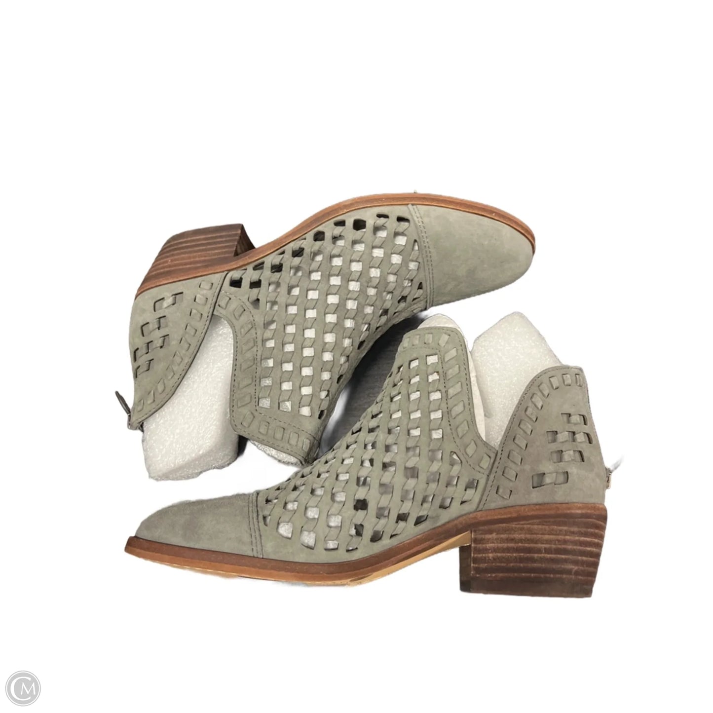 Boots Ankle Heels By Vince Camuto In Grey, Size: 6.5