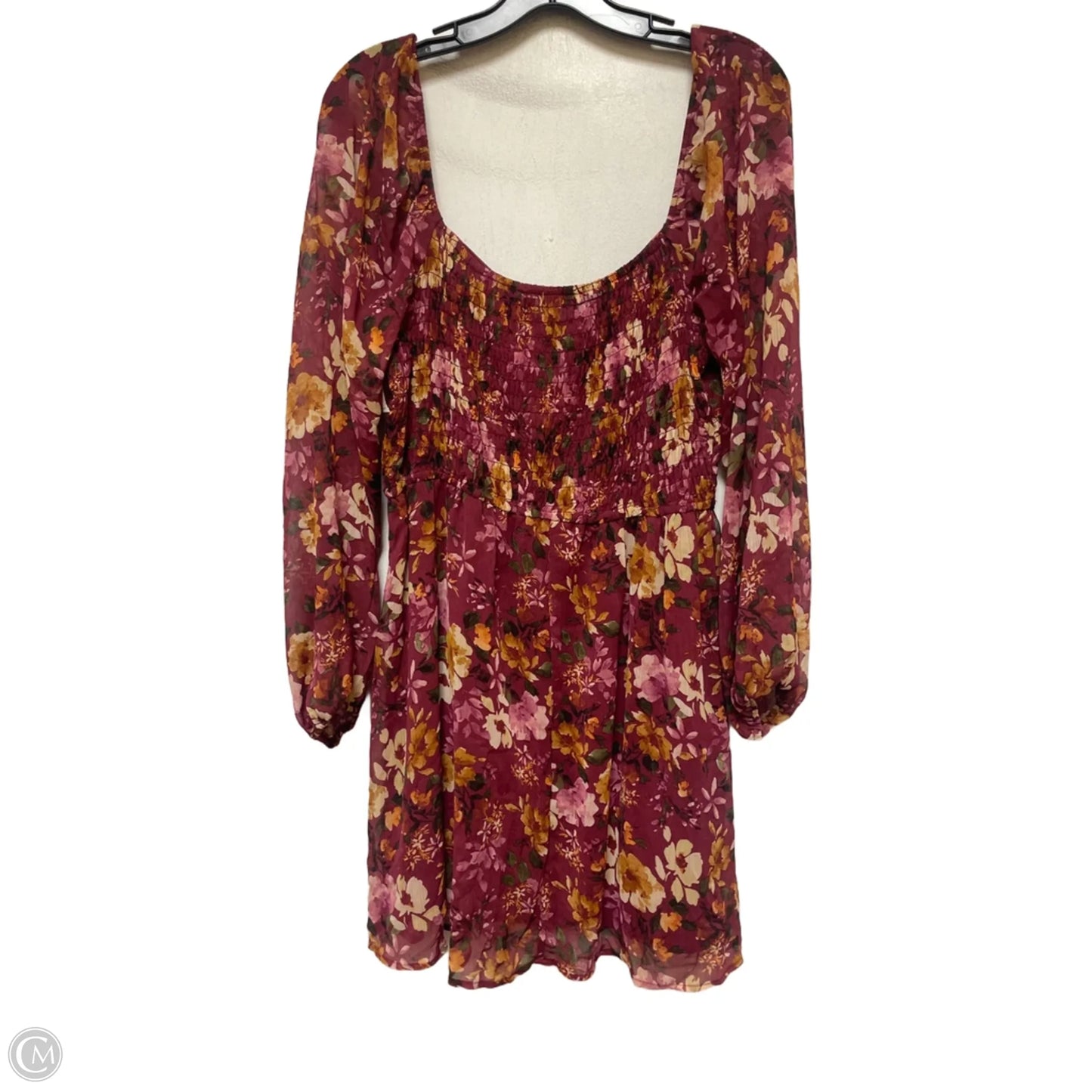 Dress Casual Short By Trixxi In Floral Print, Size: L