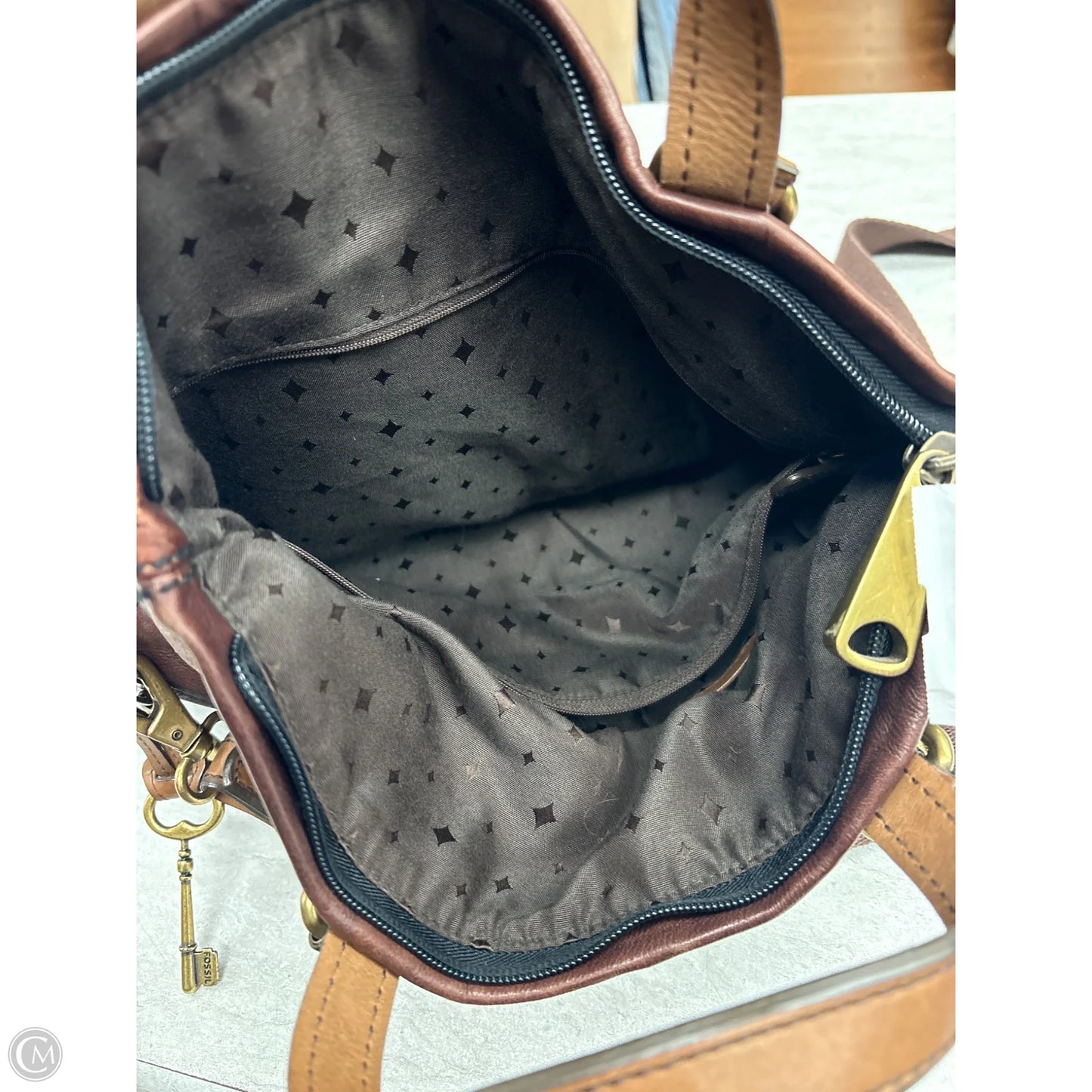 Handbag By Fossil, Size: Large