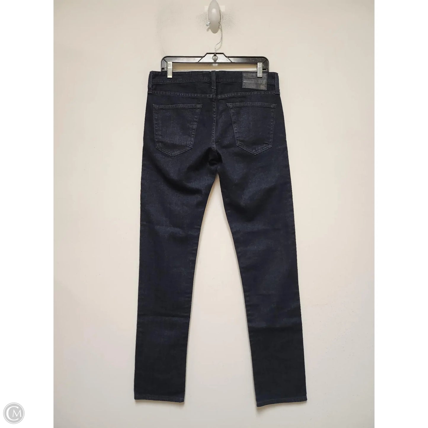 Jeans Straight By Adriano Goldschmied In Blue Denim, Size: 10