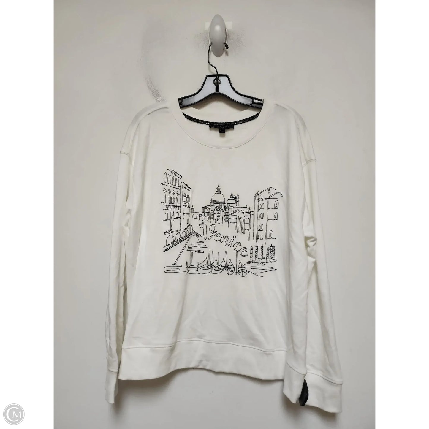 Sweatshirt Crewneck By Jane And Delancey In White, Size: L