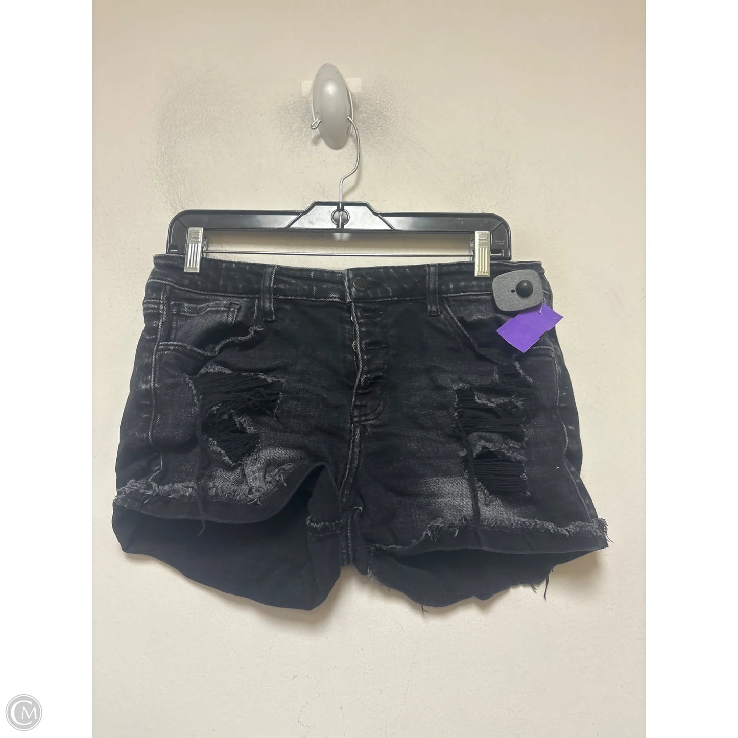 Shorts By Kancan In Black Denim, Size: 8