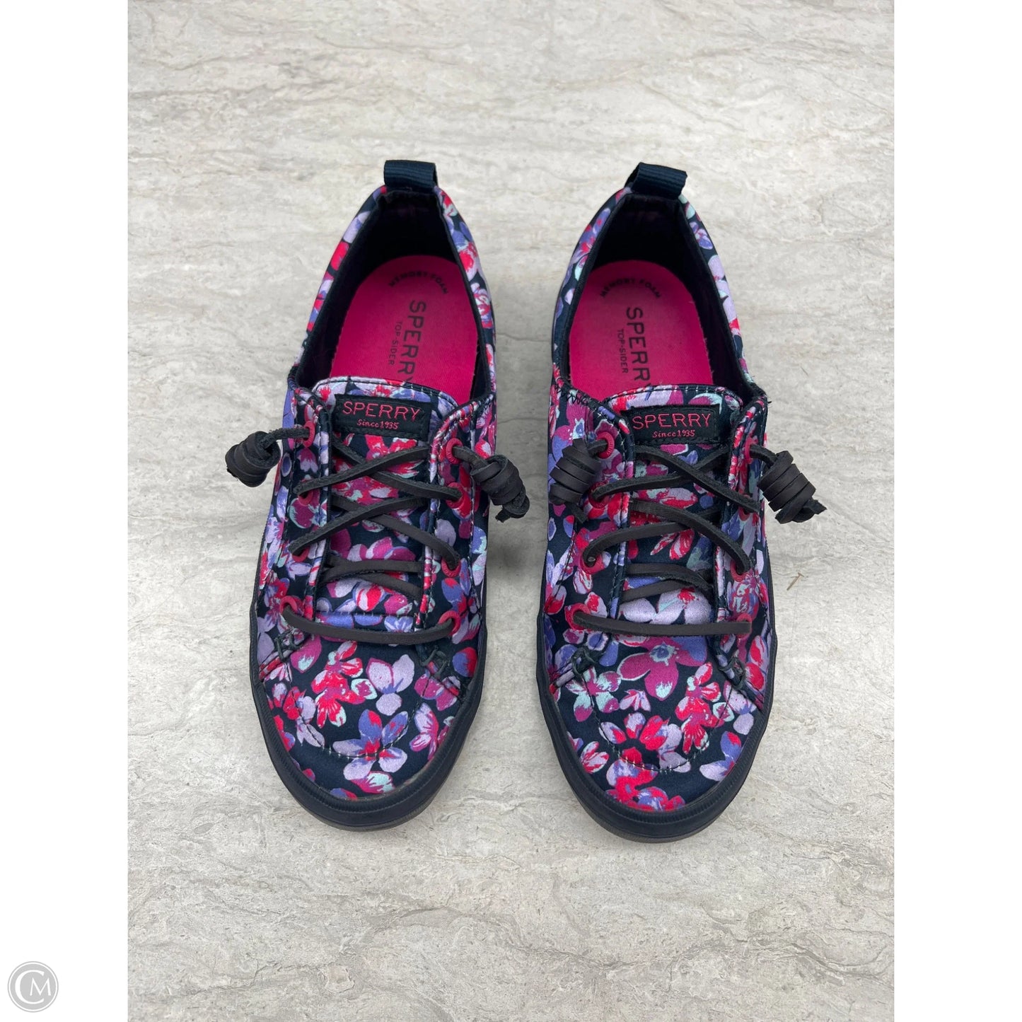 Shoes Sneakers By Sperry In Floral Print, Size: 6