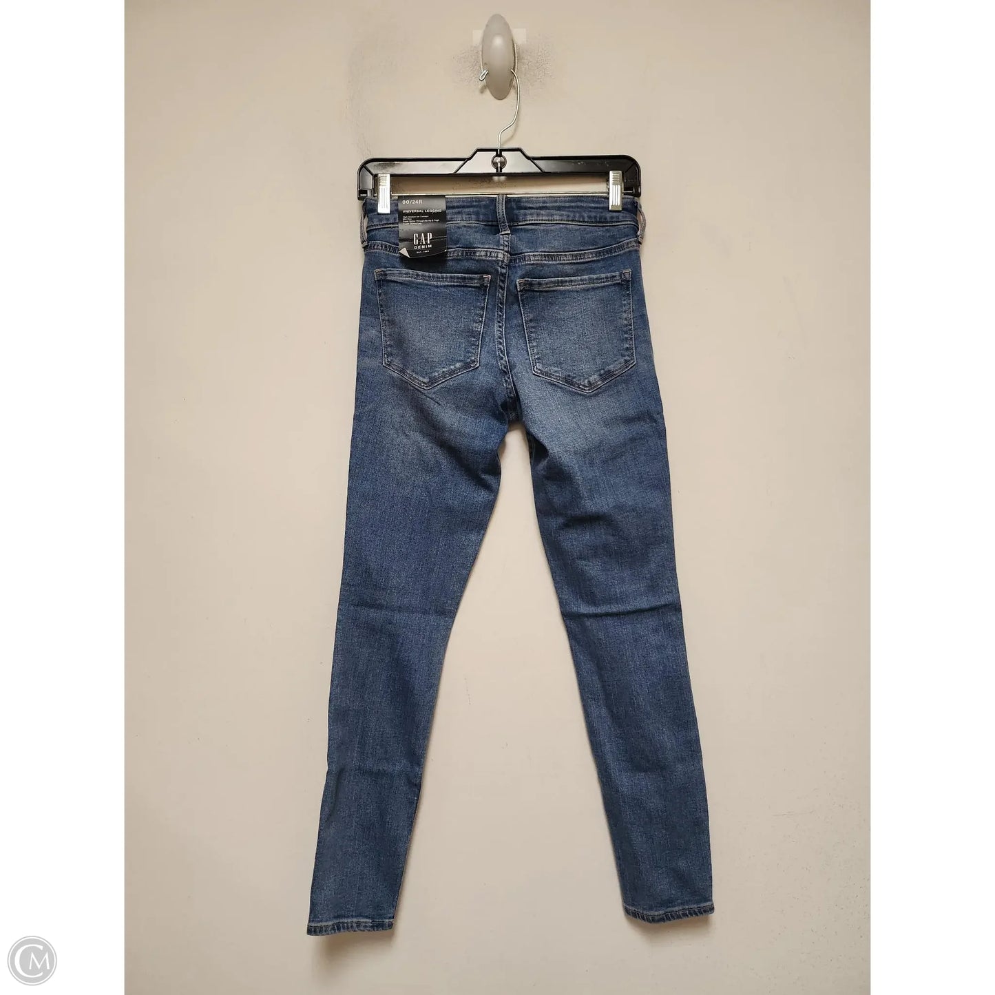 Jeans Skinny By Gap In Blue Denim, Size: 0
