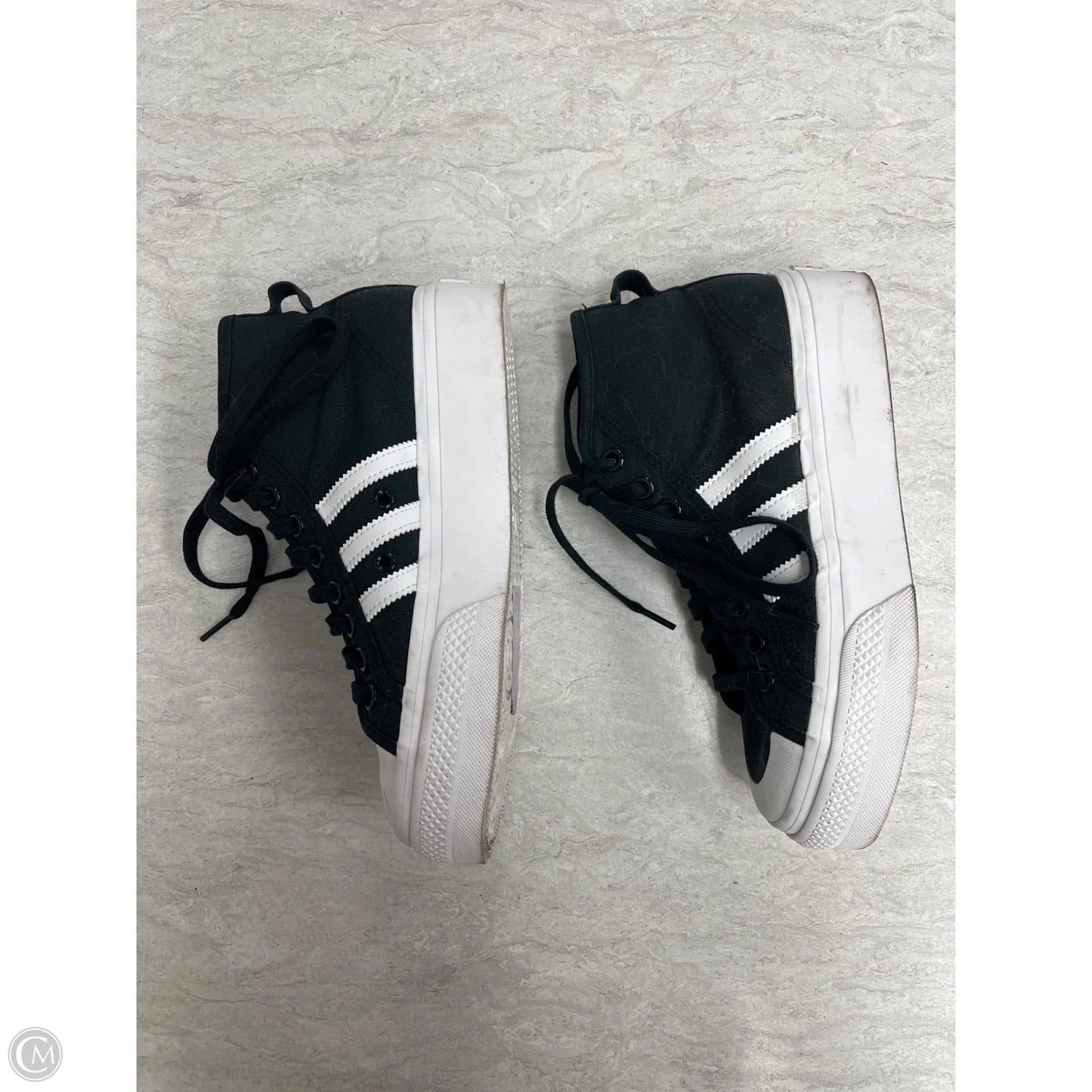 Shoes Sneakers By Adidas In Black & White, Size: 7