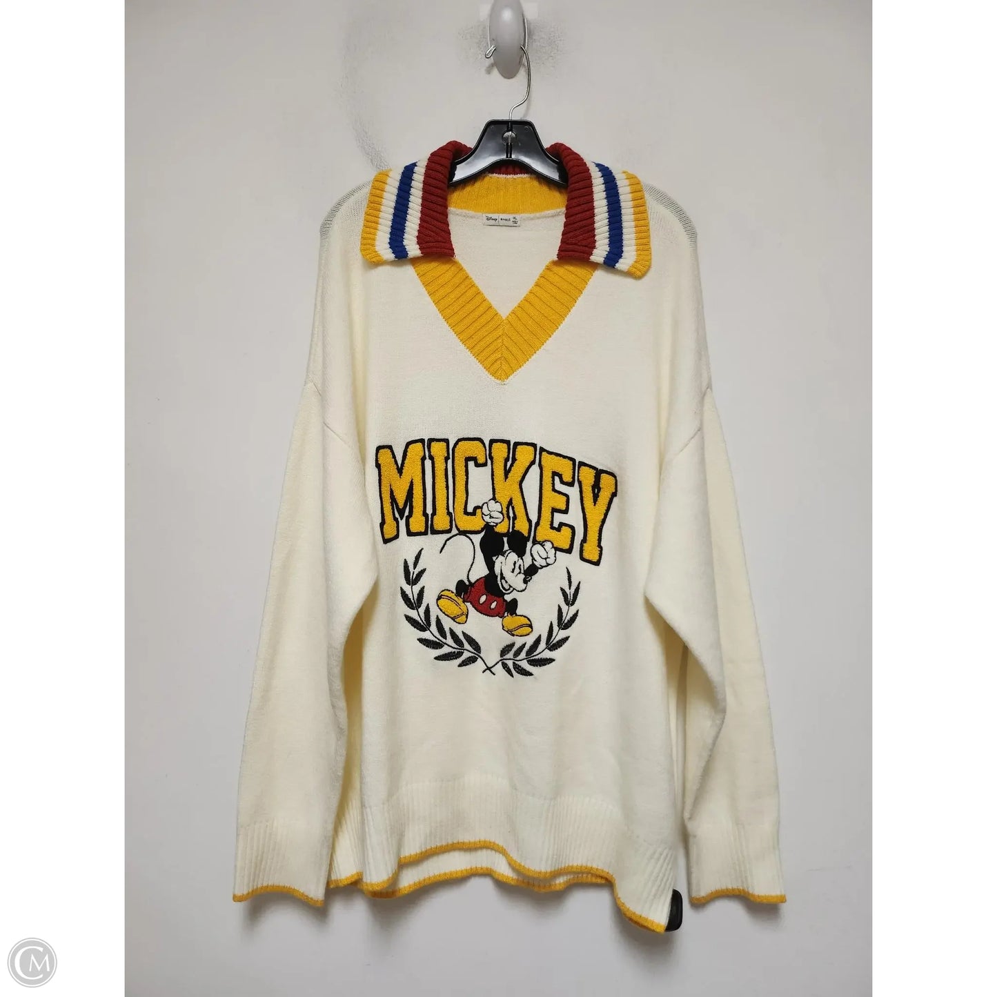 Sweater By Walt Disney In Cream, Size: Xl