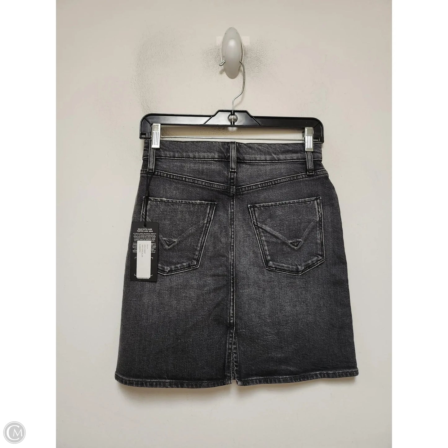 Skirt Mini & Short By Hudson In Black Denim, Size: 2