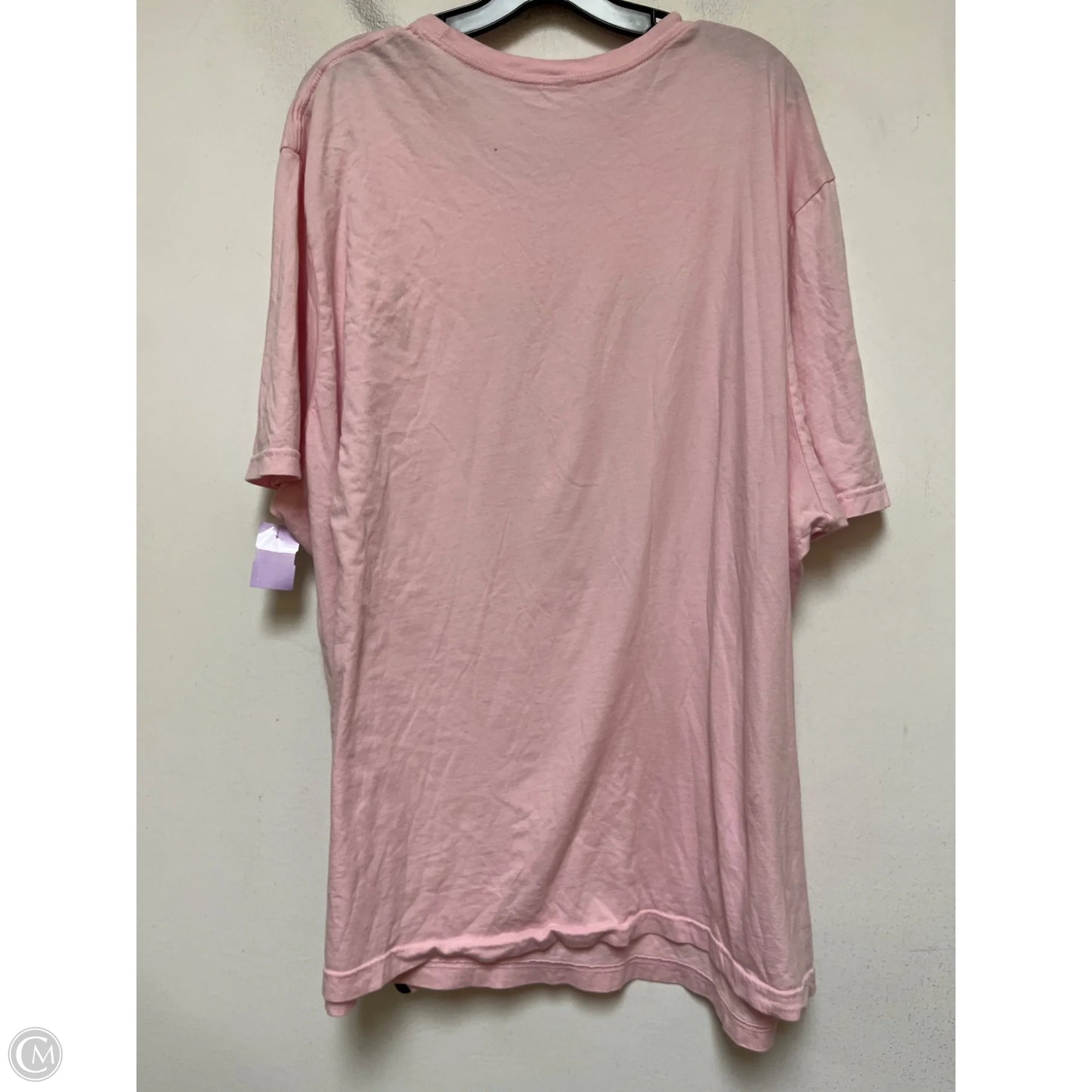 Top Short Sleeve Basic By Clothes Mentor In Pink, Size: 2x
