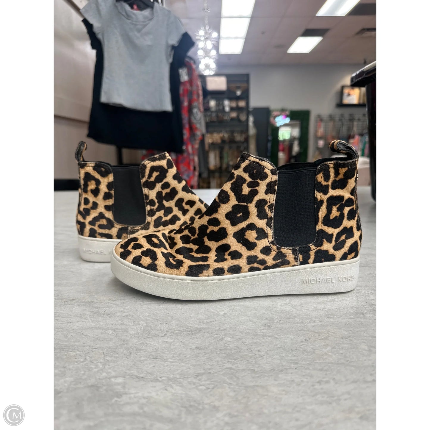 Shoes Designer By Michael Kors In Animal Print, Size: 7