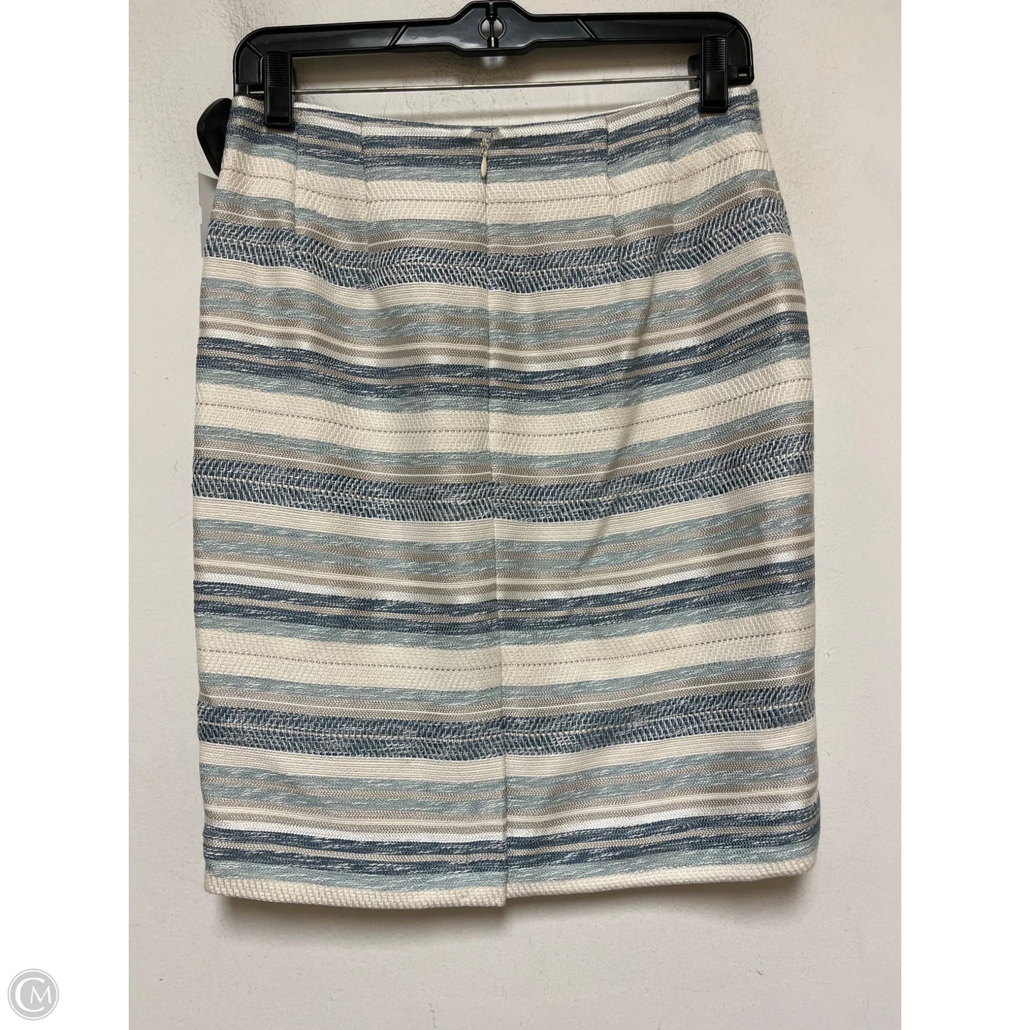 Skirt Mini & Short By Ann Taylor In Blue & Tan, Size: 0