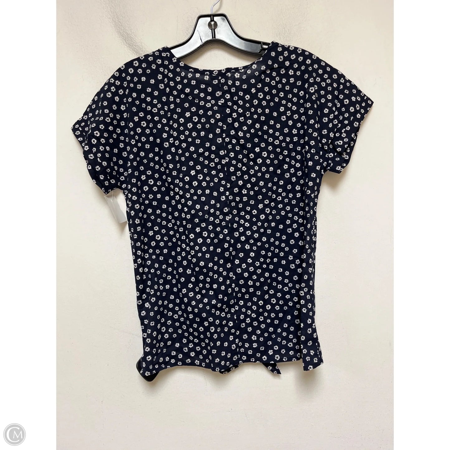 Top Short Sleeve By J. Crew In Blue & White, Size: Xxs