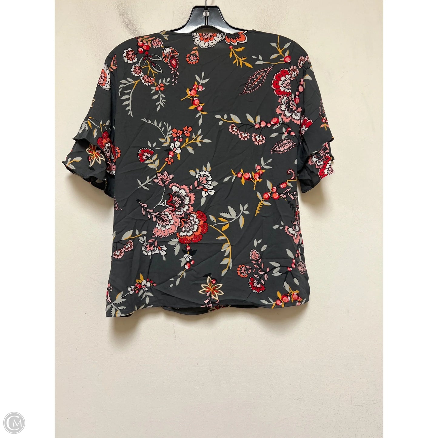 Top Short Sleeve By Loft In Multi-colored, Size: Xsp