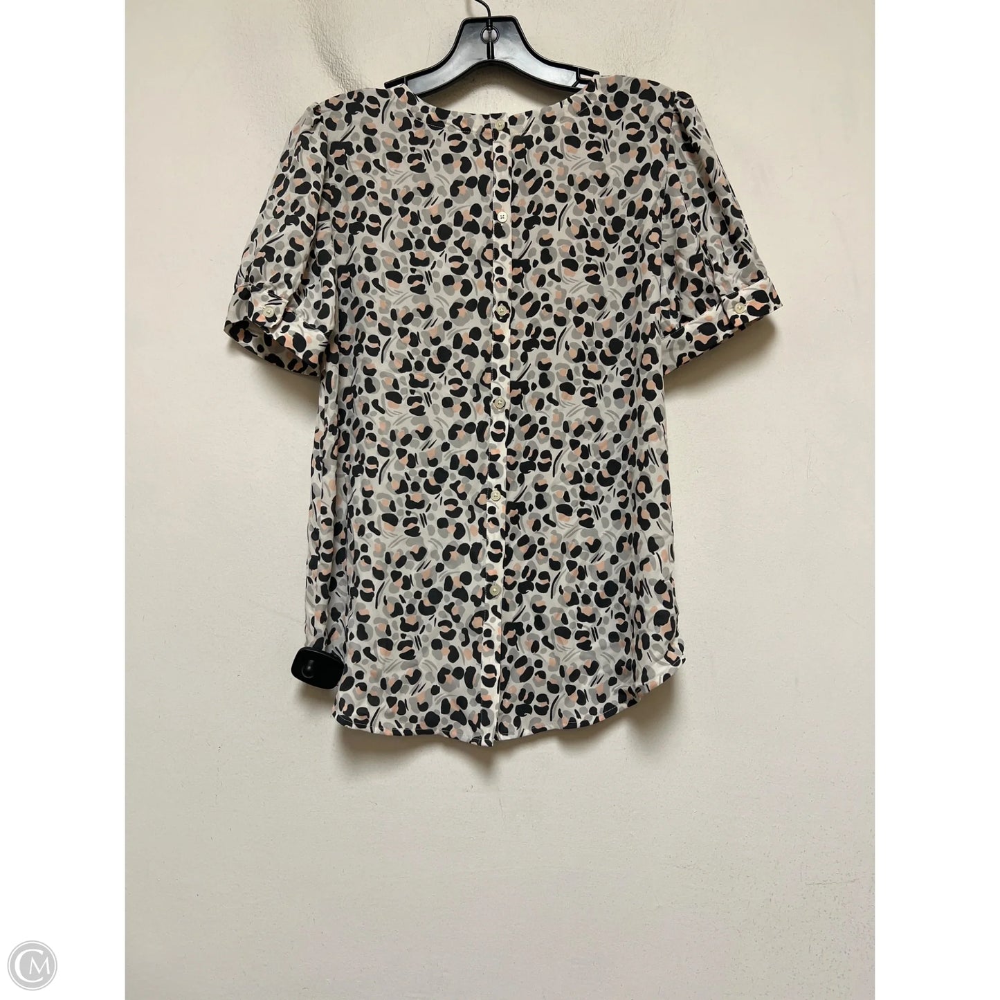 Top Short Sleeve By Loft In Animal Print, Size: Xs