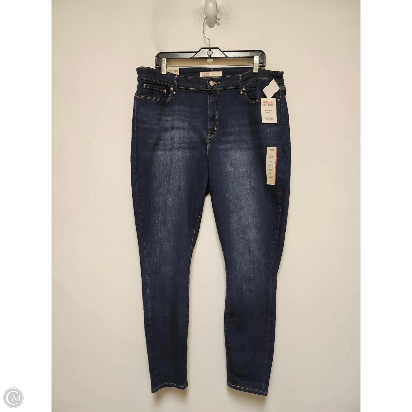 Jeans Skinny By Levis In Blue Denim, Size: 20