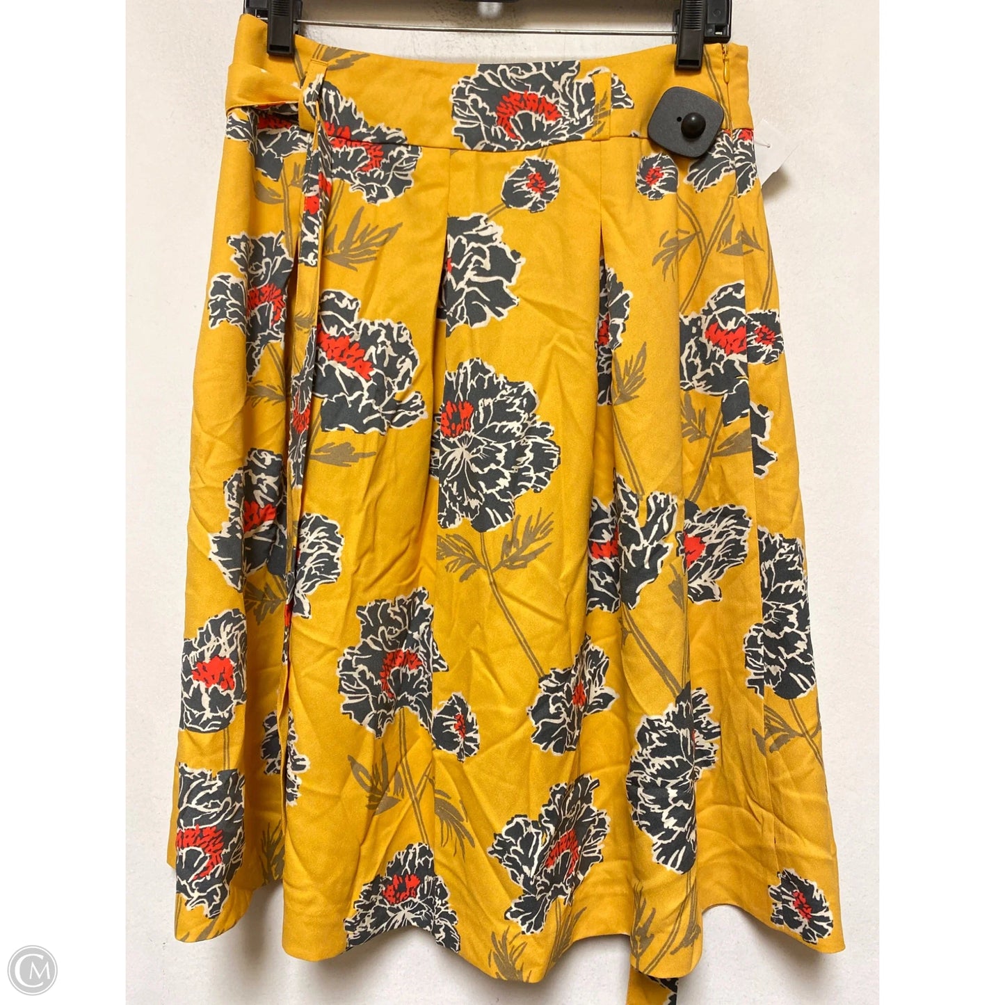 Skirt Midi By Banana Republic In Yellow, Size: 2