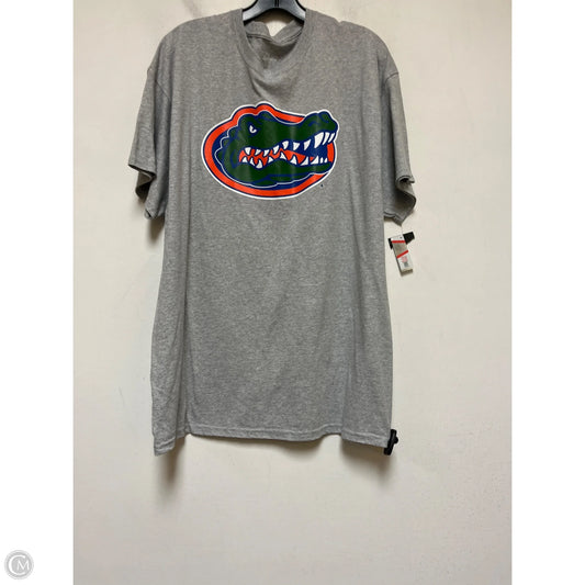 Top Short Sleeve Basic By Clothes Mentor In Grey, Size: Xl