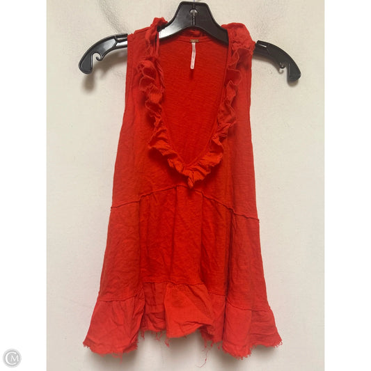 Top Sleeveless By Free People In Red, Size: Xs