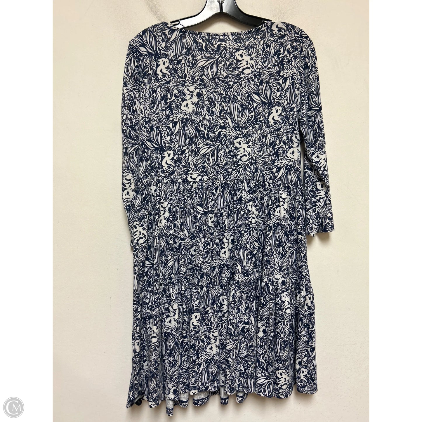 Dress Designer By Lilly Pulitzer In Blue & White, Size: M