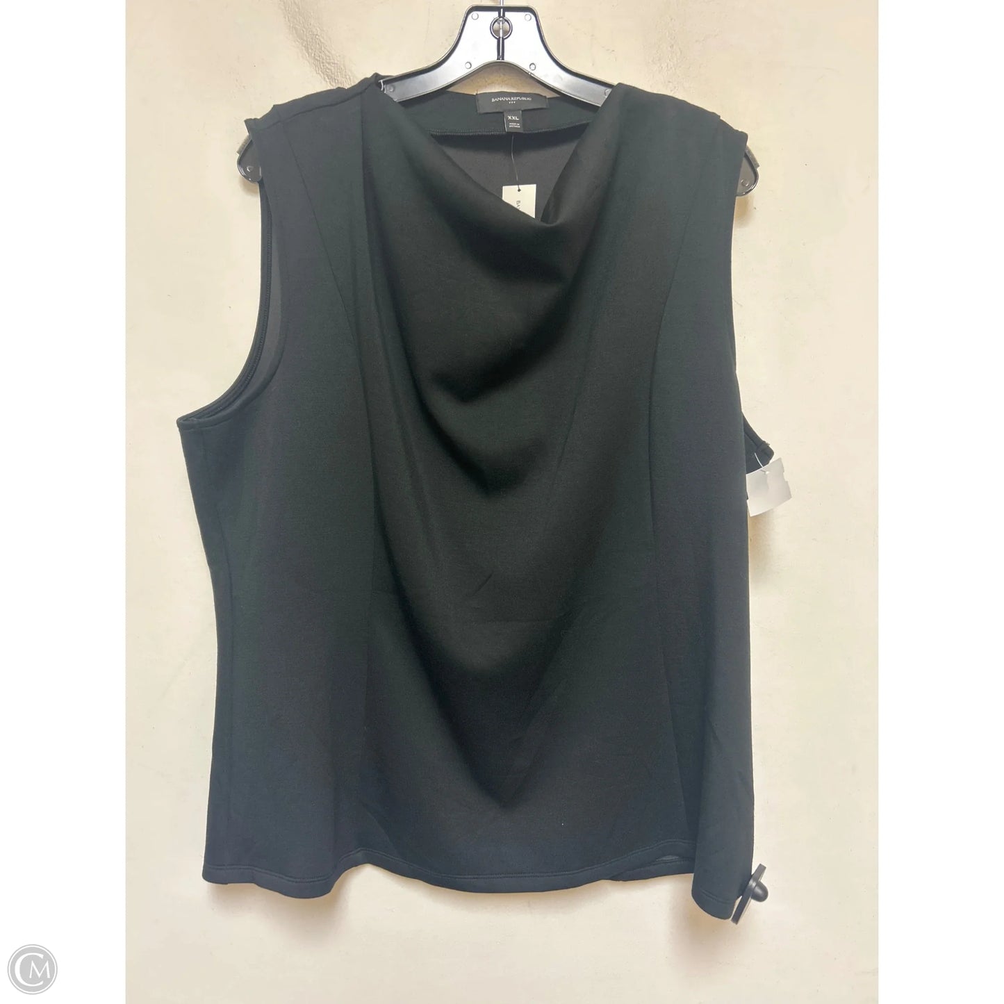 Top Sleeveless By Banana Republic In Black, Size: Xxl