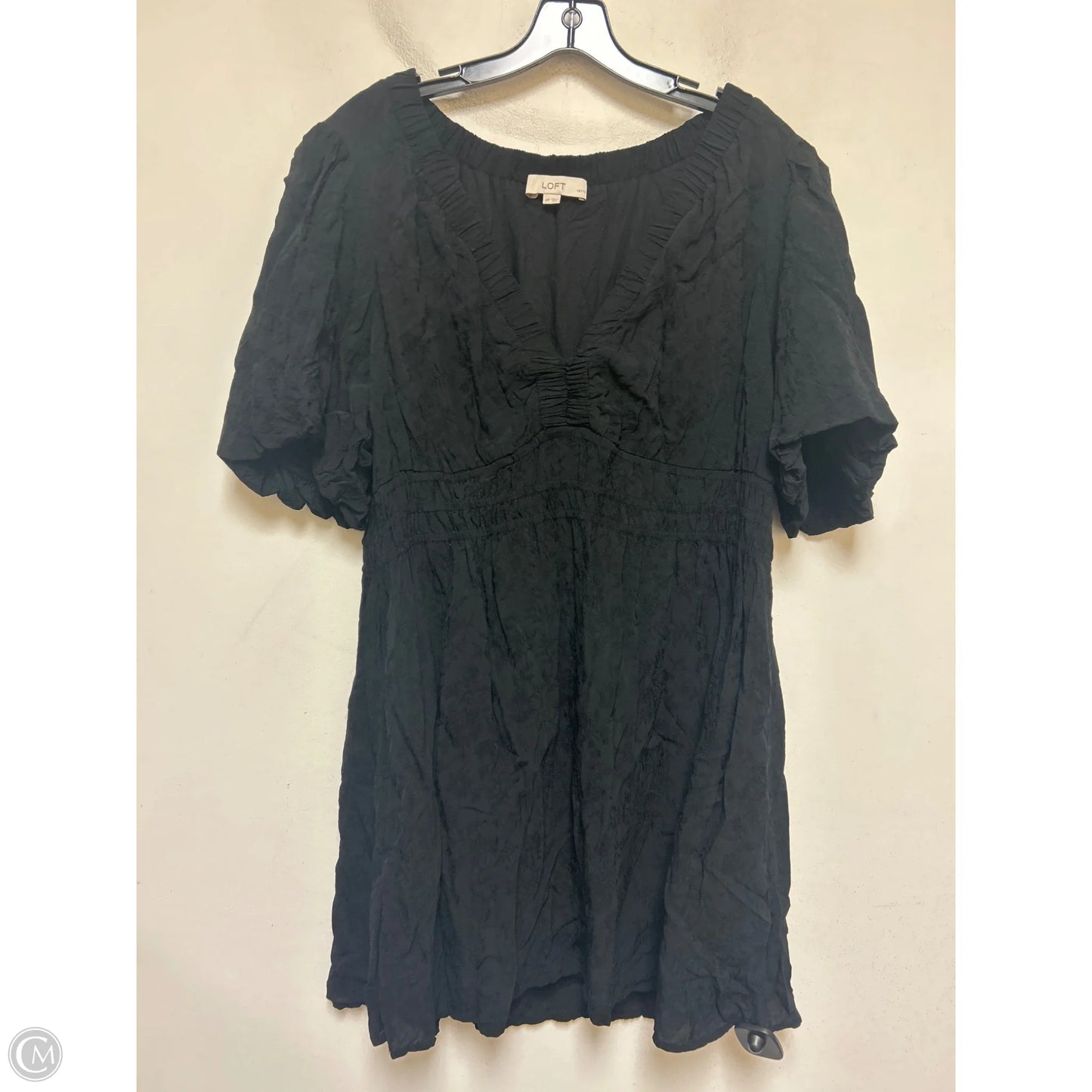 Dress Casual Short By Loft In Black, Size: 2x