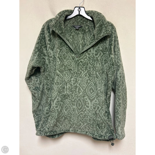 Jacket Faux Fur & Sherpa By Eddie Bauer In Green, Size: Xl