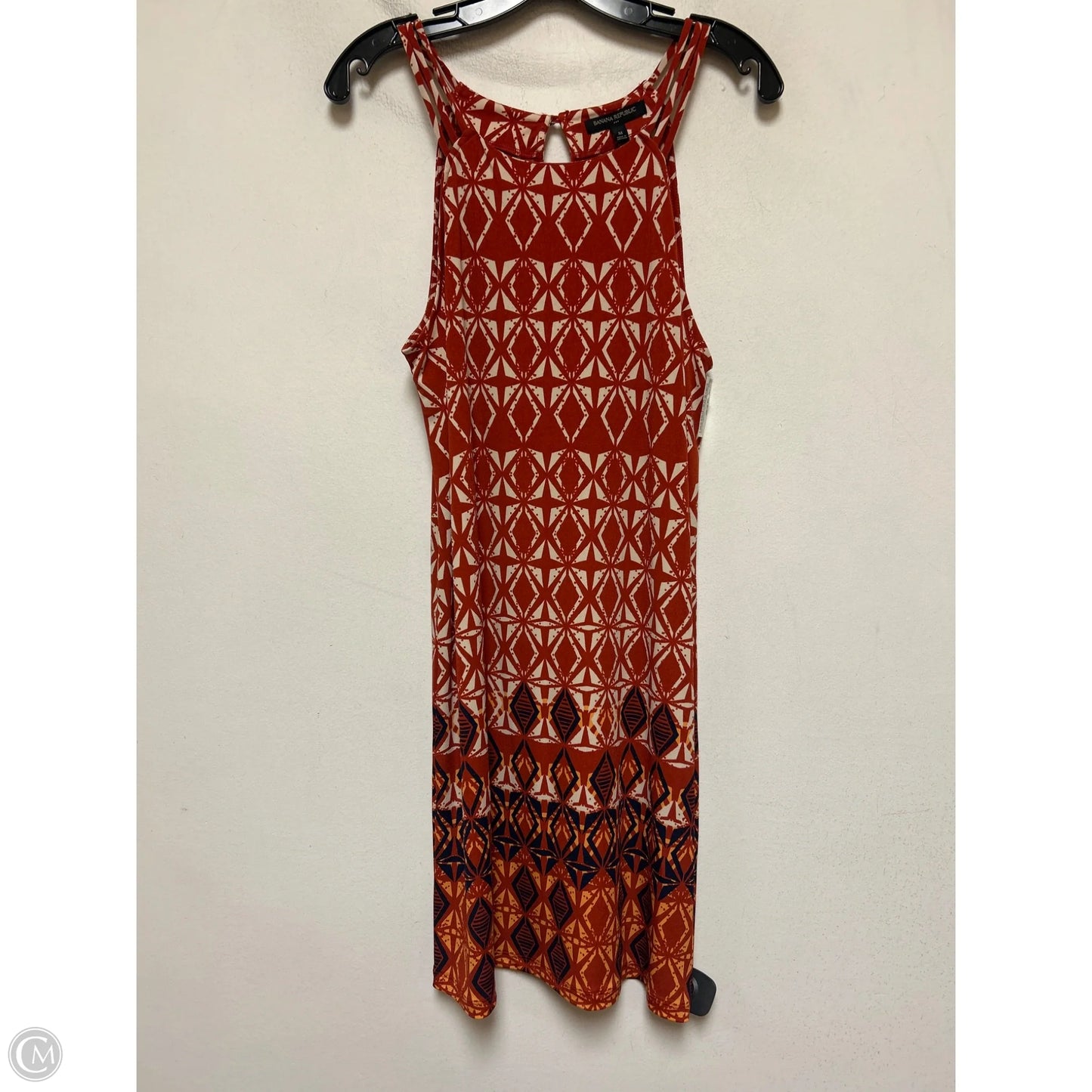 Dress Casual Short By Banana Republic In Red & Tan, Size: M