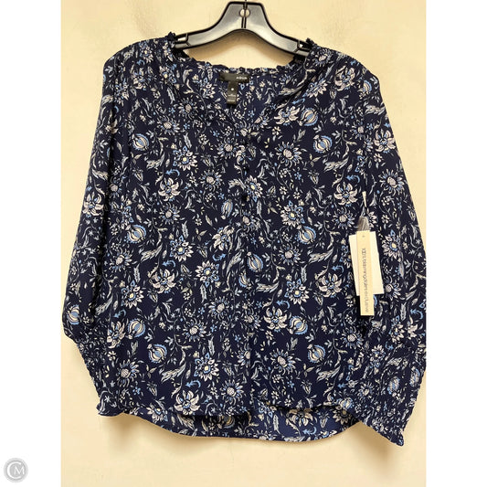 Top Long Sleeve By Aqua In Blue, Size: Xs