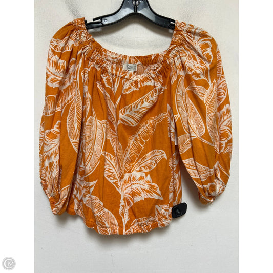 Top Short Sleeve By Rachel Zoe In Orange, Size: S