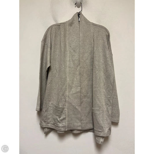 Sweater Cardigan By Eileen Fisher In Taupe, Size: L