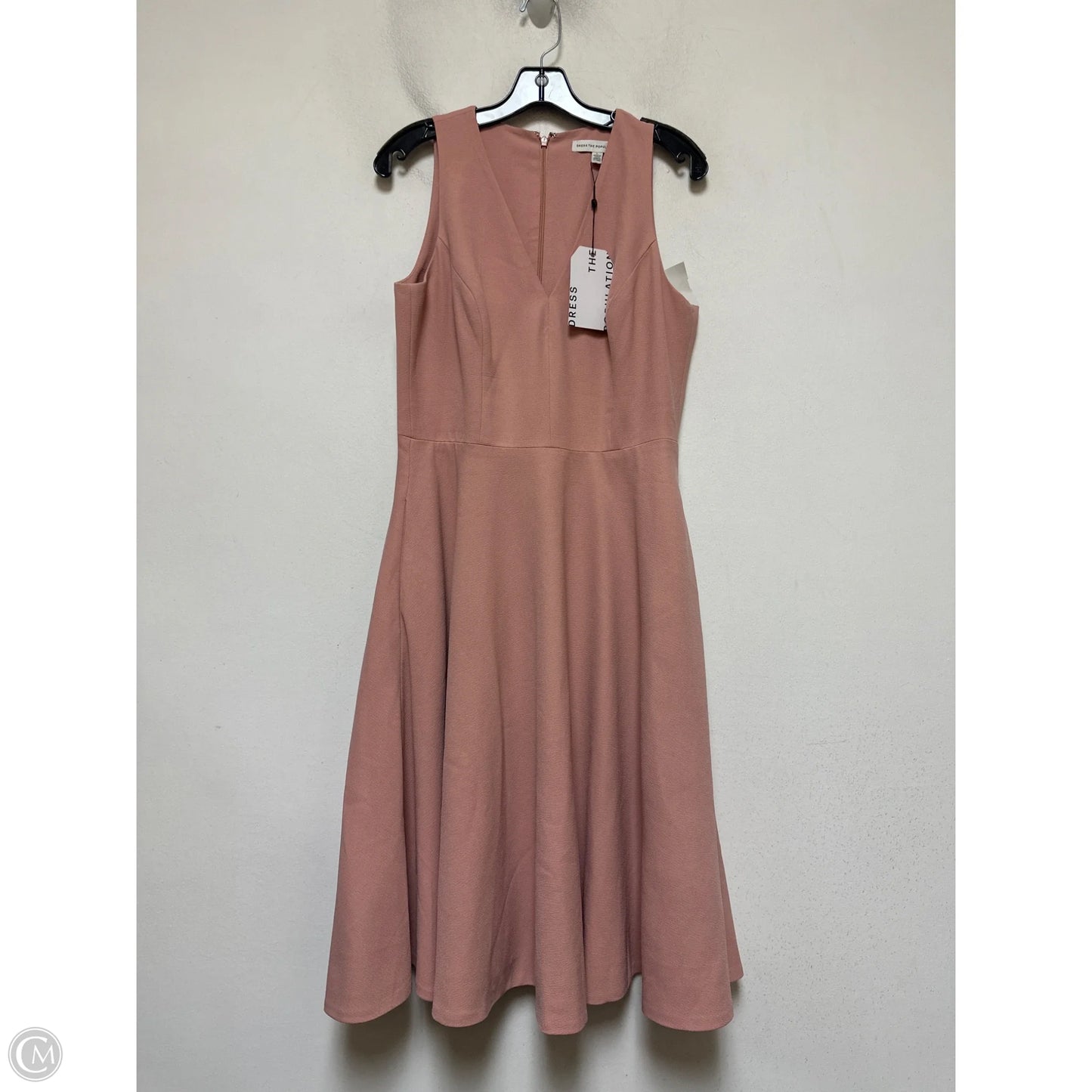 Dress Casual Midi By Dress The Population In Pink, Size: L