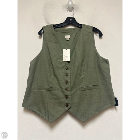 Vest Other By A New Day In Green, Size: Xl