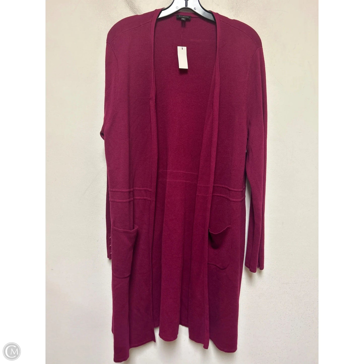 Sweater Cardigan By Talbots In Pink, Size: Xl