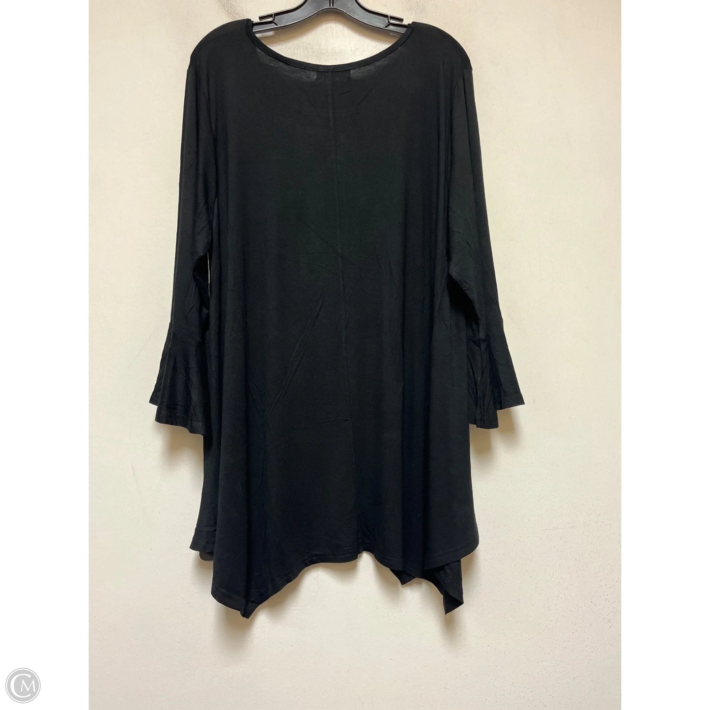 Top Short Sleeve Basic By Clothes Mentor In Black, Size: 3x