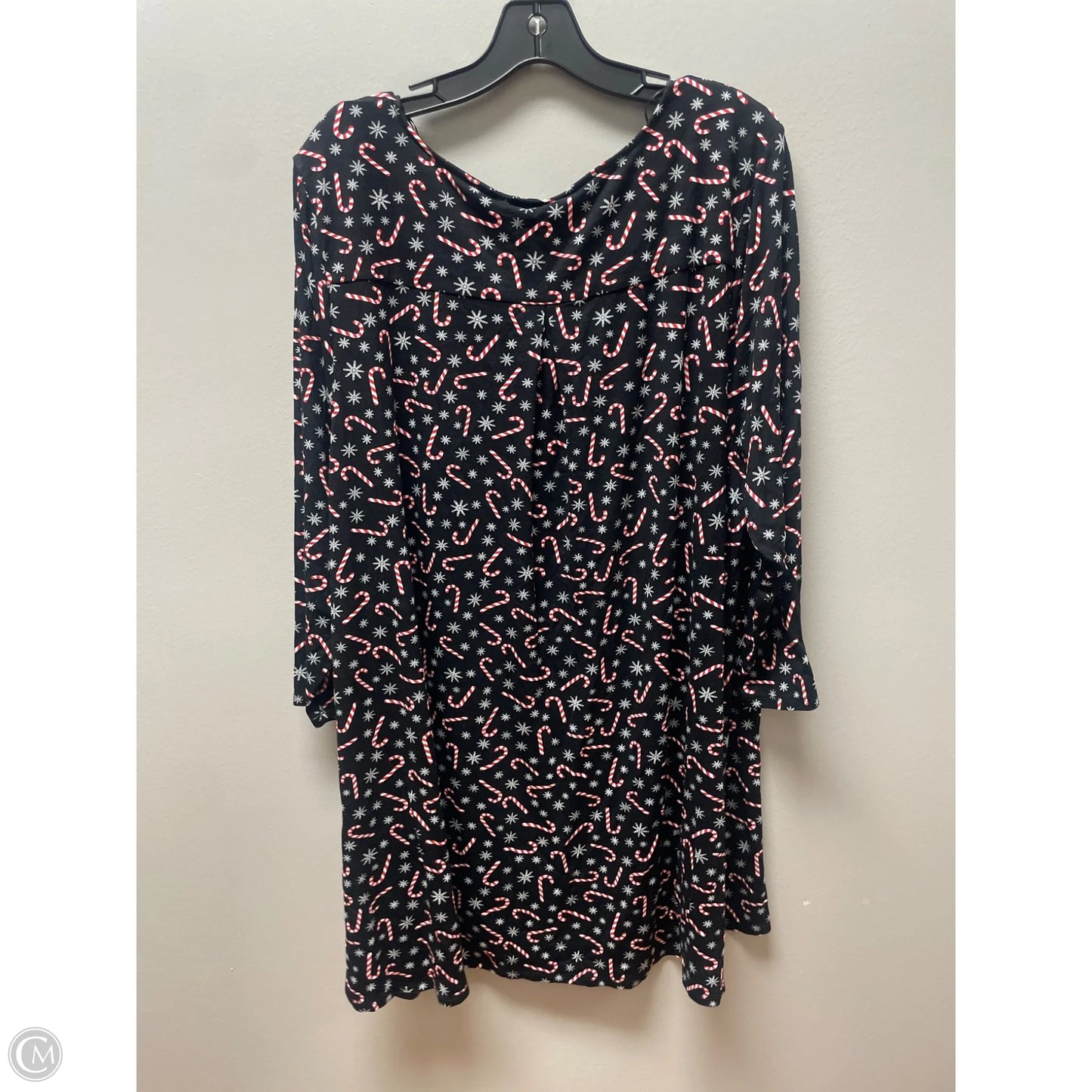 Top Long Sleeve By Clothes Mentor In Black, Size: 3x