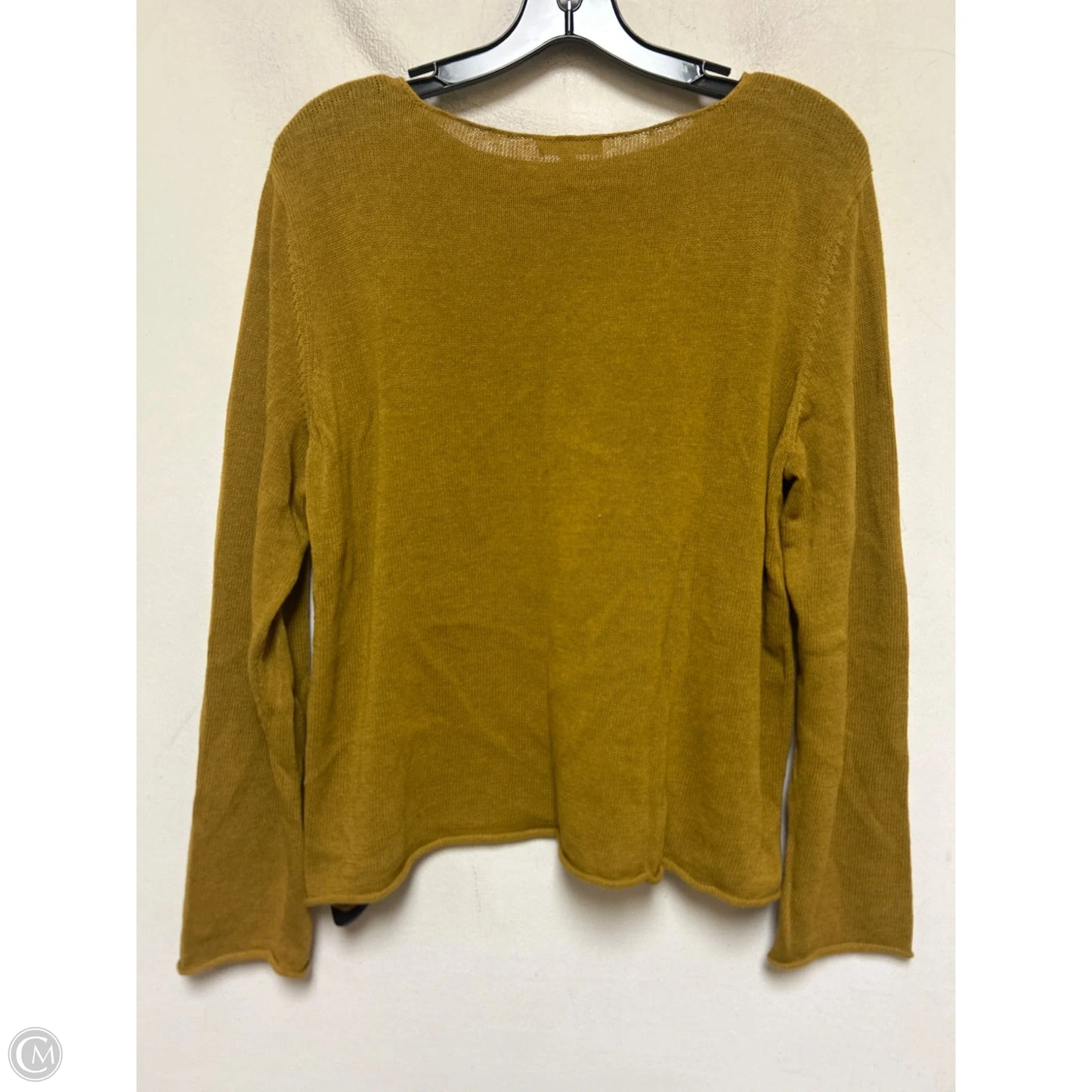 Top Long Sleeve By Eileen Fisher In Yellow, Size: L