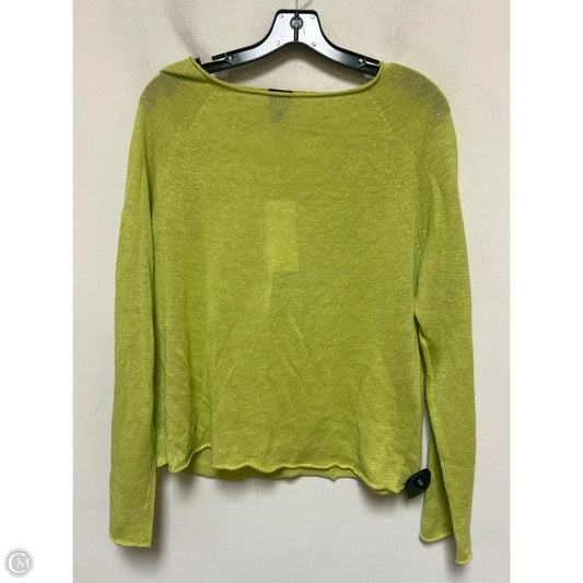 Top Long Sleeve By Eileen Fisher In Green, Size: L
