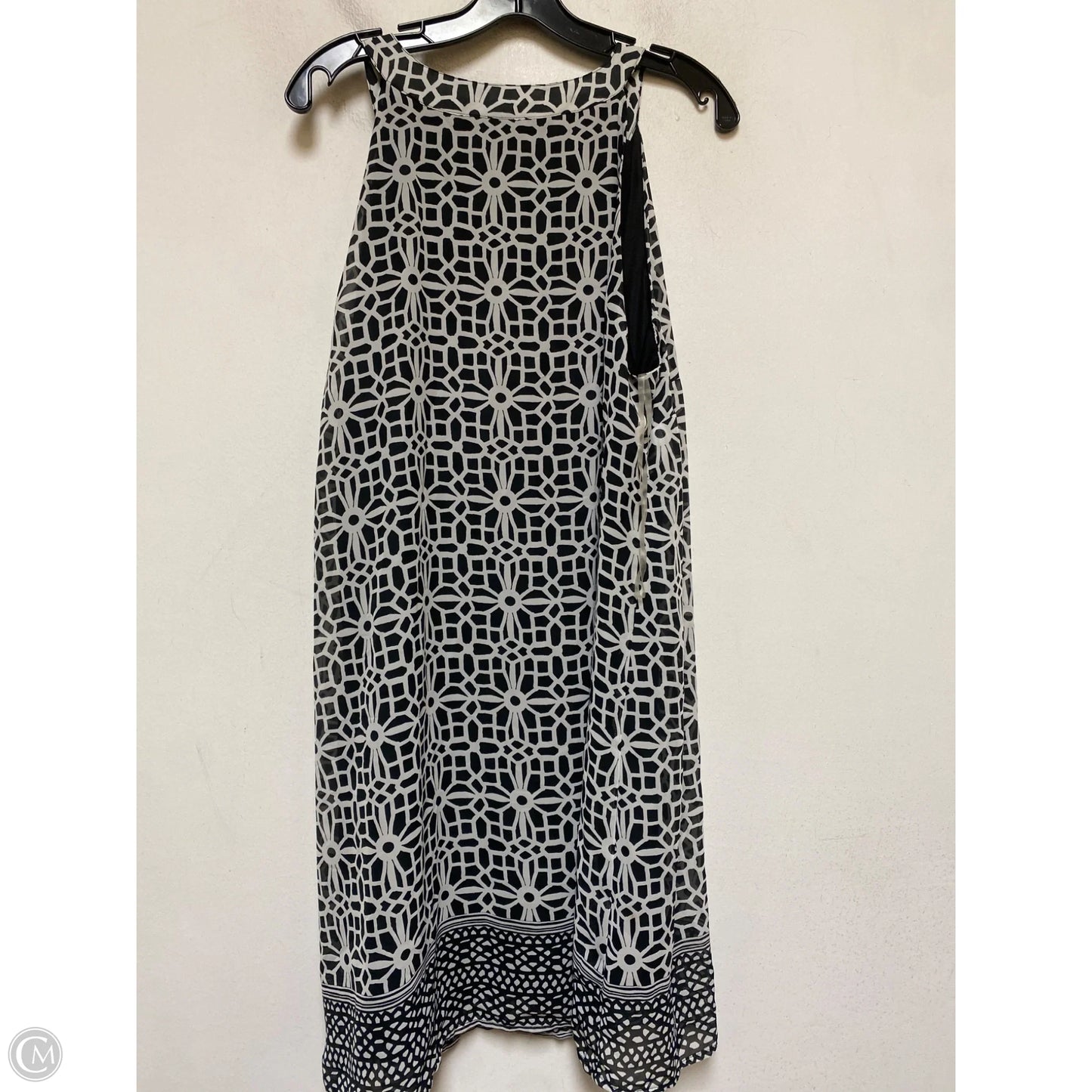 Dress Casual Midi By Tacera In Black & White, Size: 1x